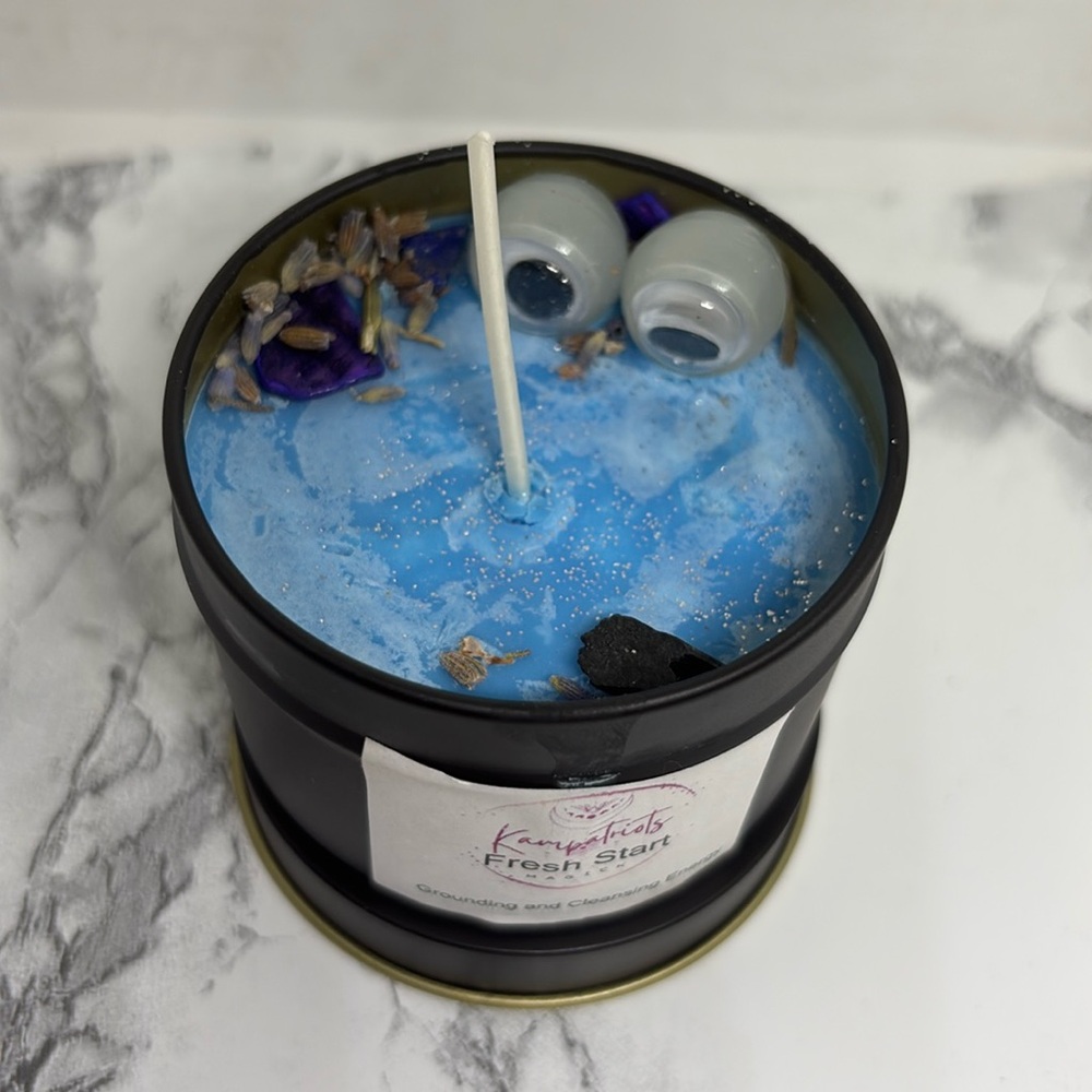 Fresh start is a 4oz ground and cleansing candle - Picture 2 of 3